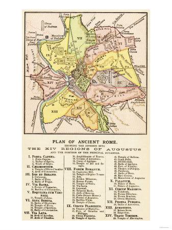 Map of Historical Rome Displaying the 14 Spots beneath Caesar Augustus, c.1 Advertisement Giclee Print as a result of photograph about Printable Map of Ancient Rome identify Map of Historical Rome Demonstrating the 14 Areas down below Caesar Augustus, c.1 Advert Giclee Print as a result of
